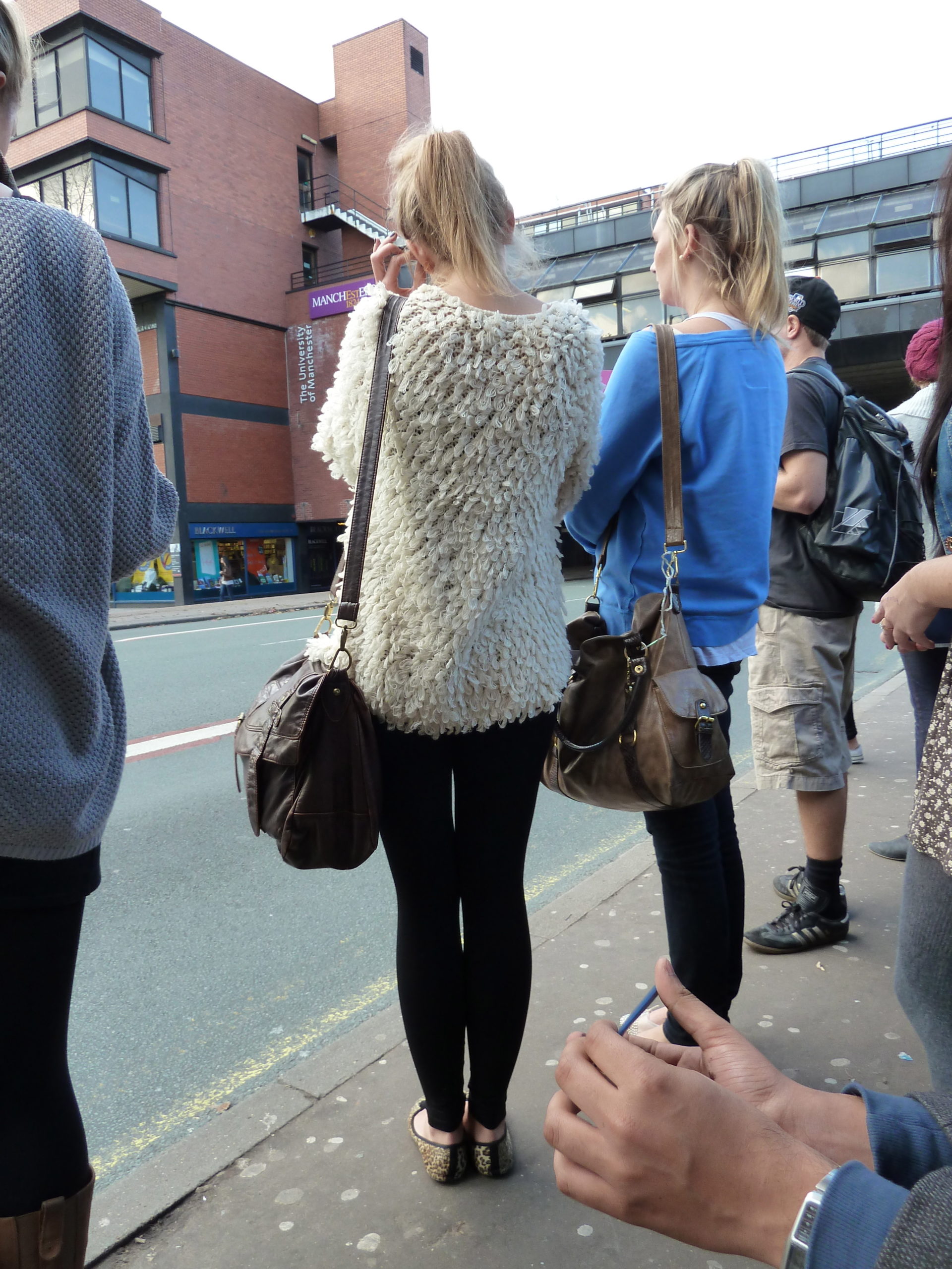 Absolutely nothing wrong with leggings! Just different to see it all the time and everywhere.