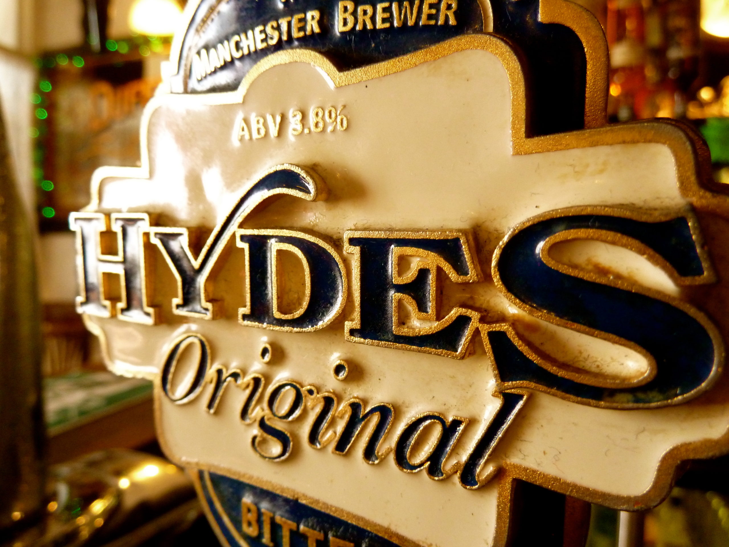 Hyde's Original Bitter...a staple lunchtime beer in Manchester